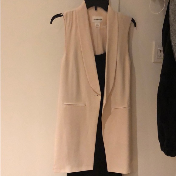 Club Monaco Sonti Vest in Foundation Ivory - Picture 4 of 6